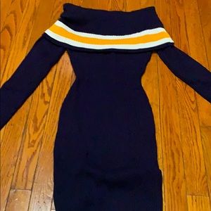 Off the shoulder midi dress